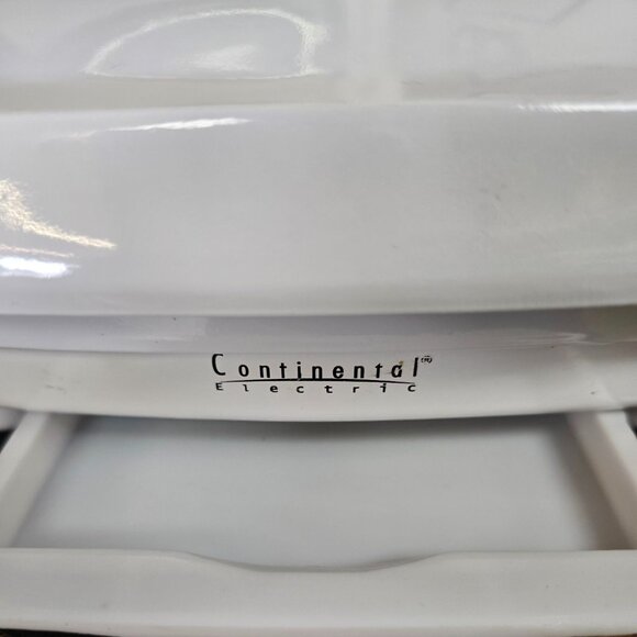 Continental Electric White Sandwich Press & Grill With Nonstick Plates - Picture 5 of 6